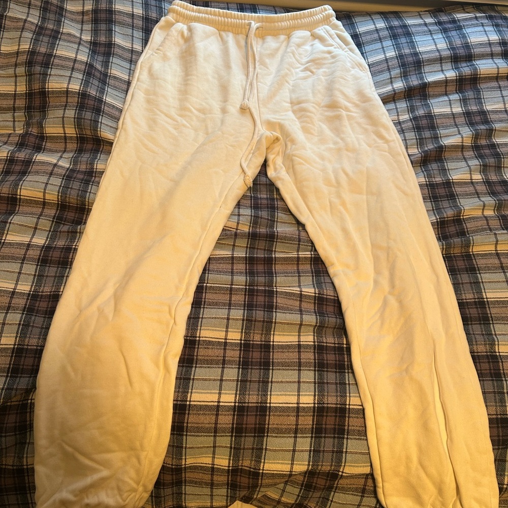 Women’s White 90’s Joggers